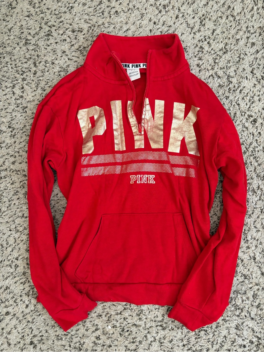 Victoria's Secret PINK Red Zip-Up